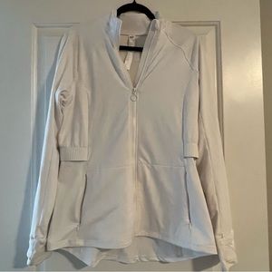 Fabletics White Full-zip Jacket